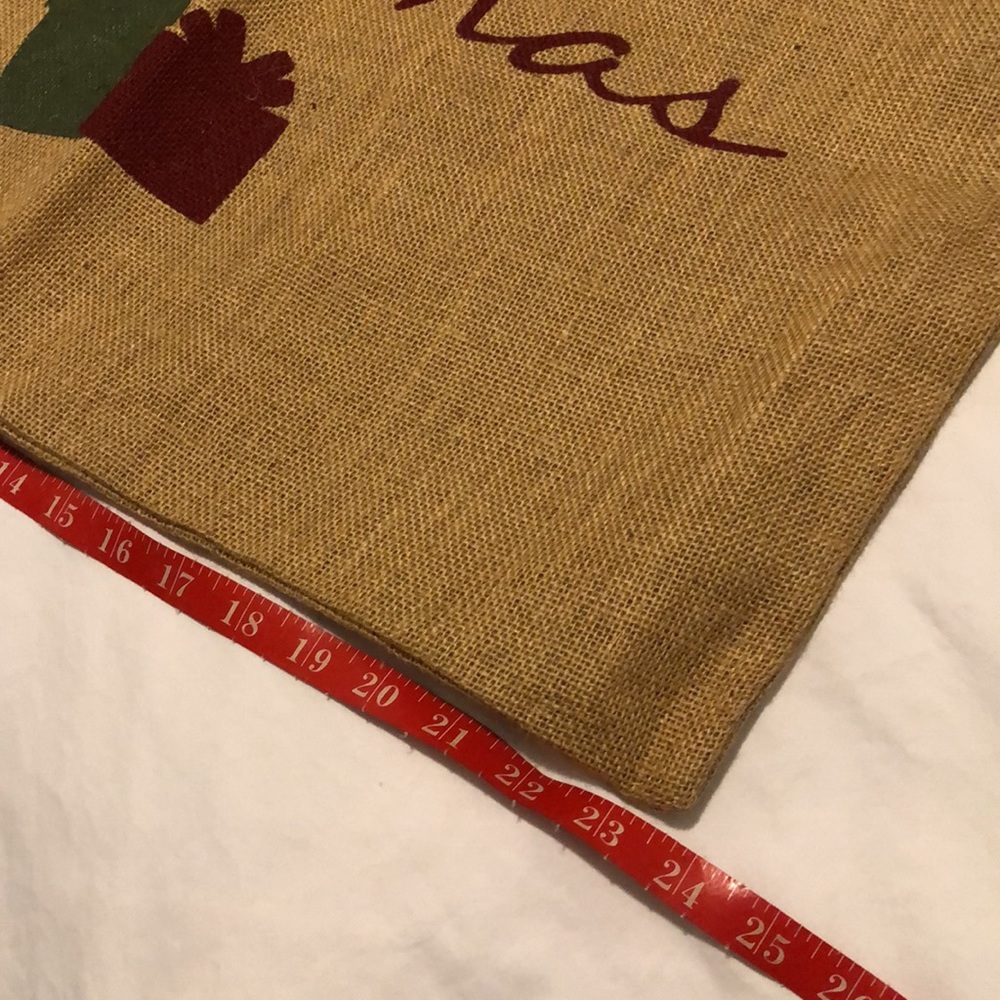 NWOTS BURLAP CHRISTMAS SACK - Picture 5 of 7